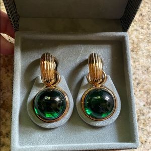 Vintage But New Lalique Clip on Earrings